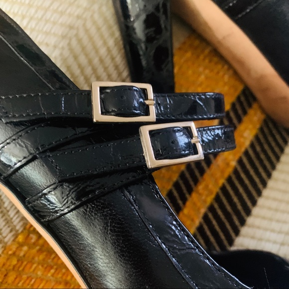 Kate Spade Scarlett Black Leather Mary Jane Heels - Picture 9 of 11